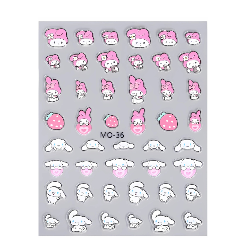 Nail Art Stickers - My Melody & Cinnamonroll (MO-36)