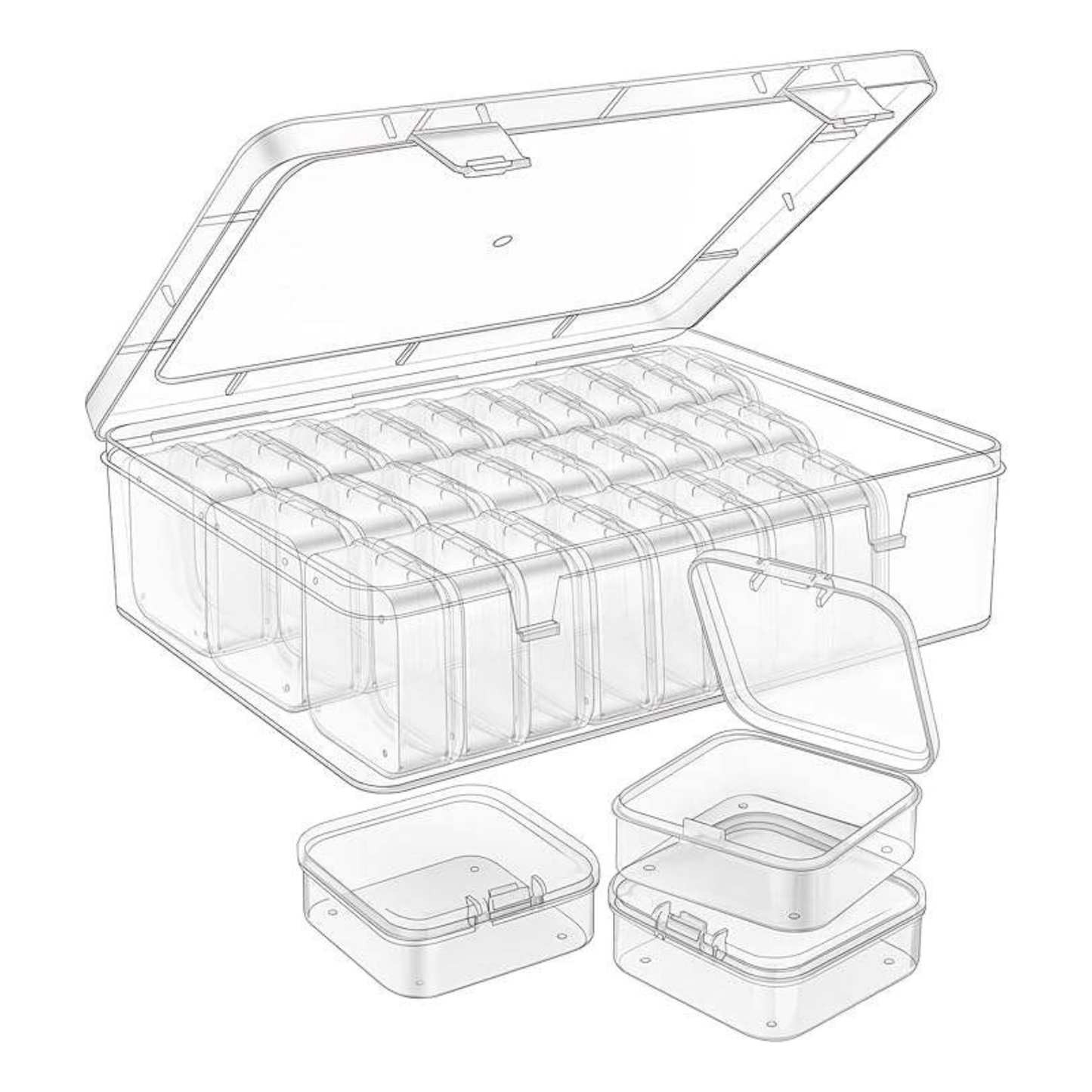 Nail Art Storage Case - 31 Slots