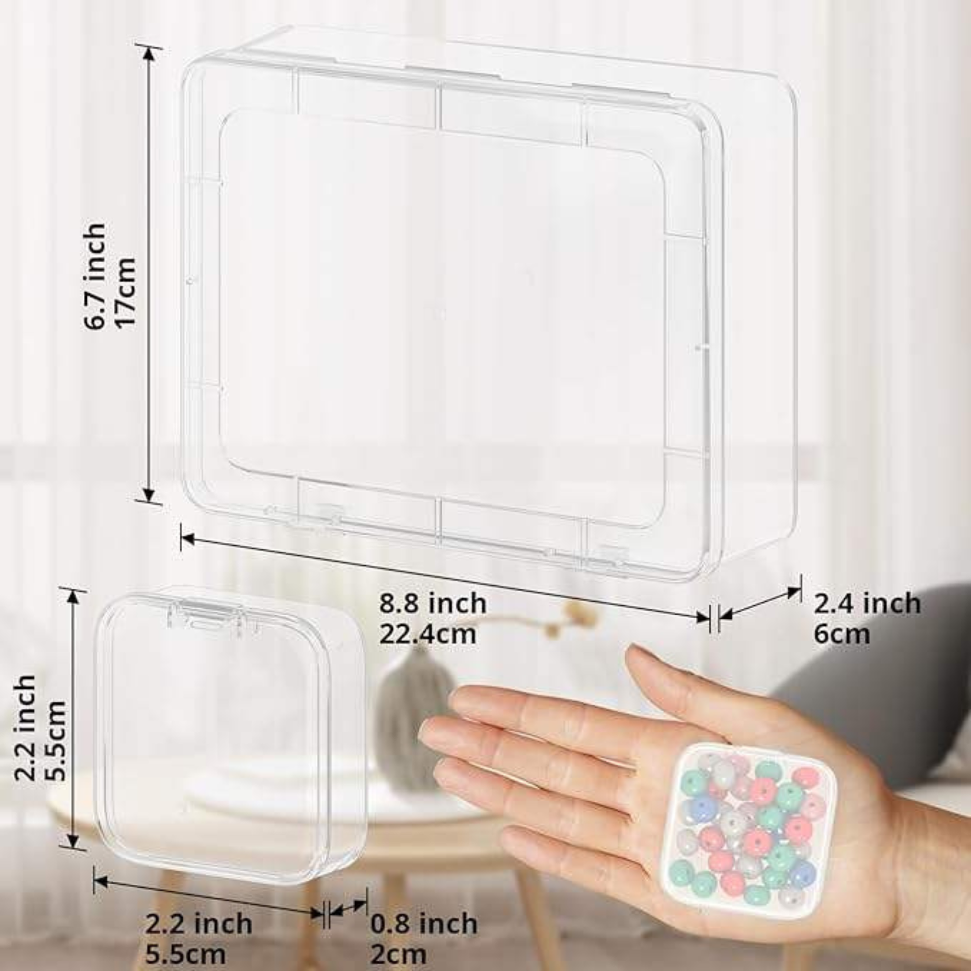 Nail Art Storage Case - 31 Slots size