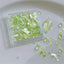Nail Decorative Art - Green Micro Flakes and Crystal Chips