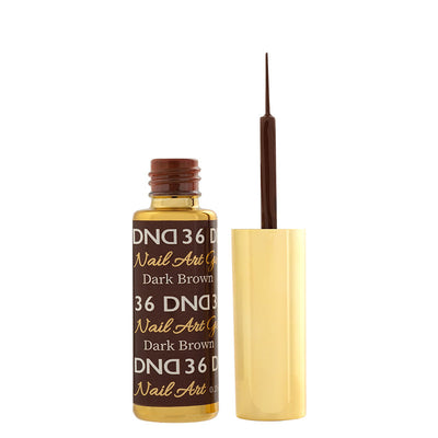 DND Nail Art Gel Liner - 36 Dark Brown