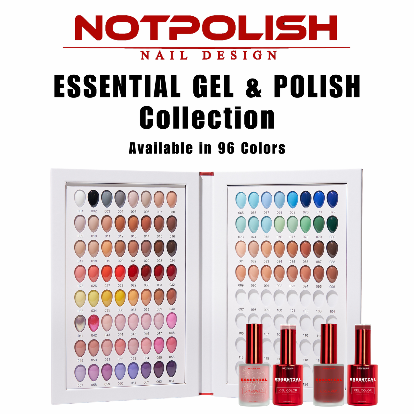 gel and polish duo collection with swatch book by notpolish