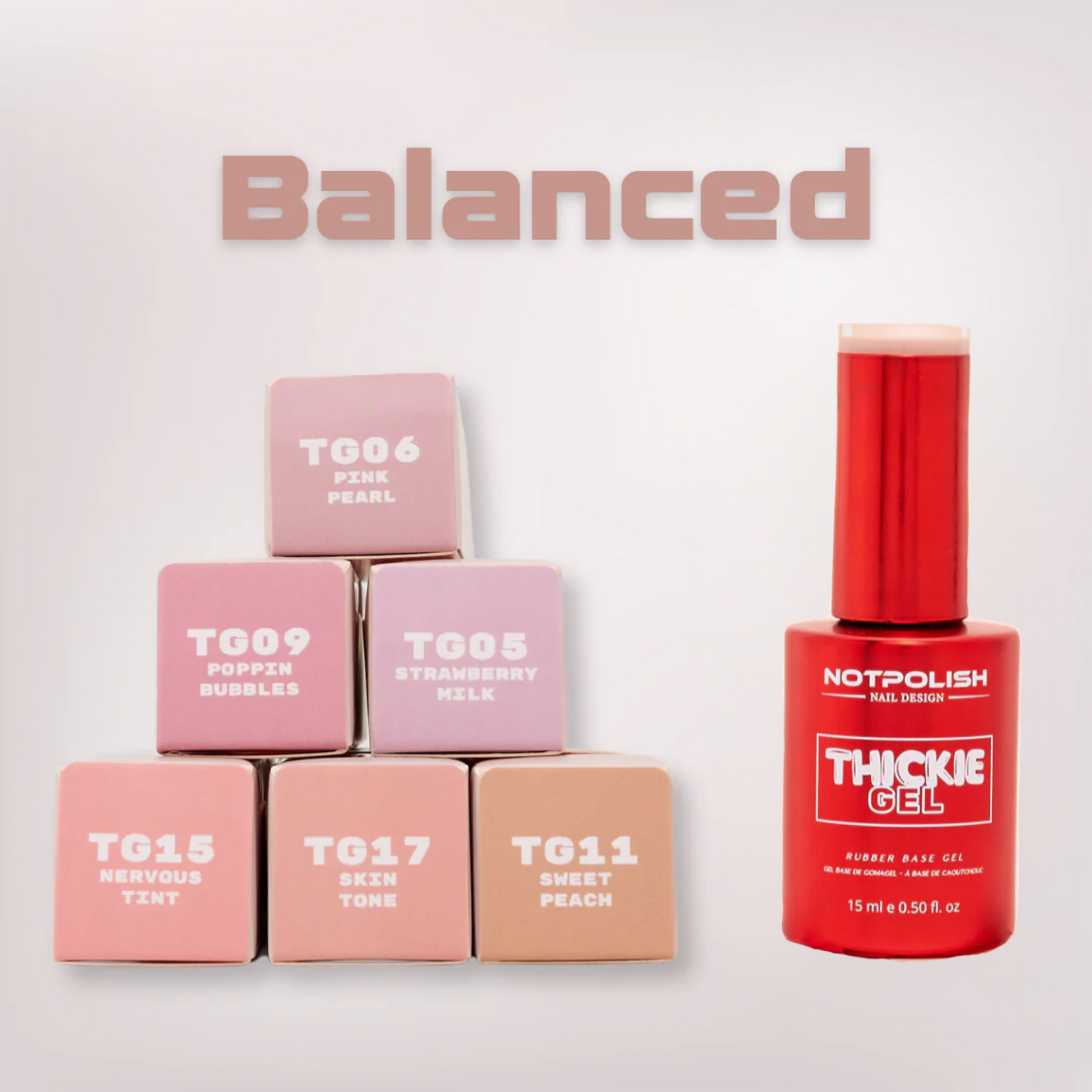 Notpolish Thickie Gel 'Balanced' Set