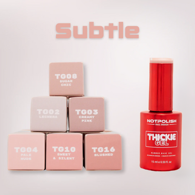 Notpolish Thickie Gel 'Subtle' 6pc Set