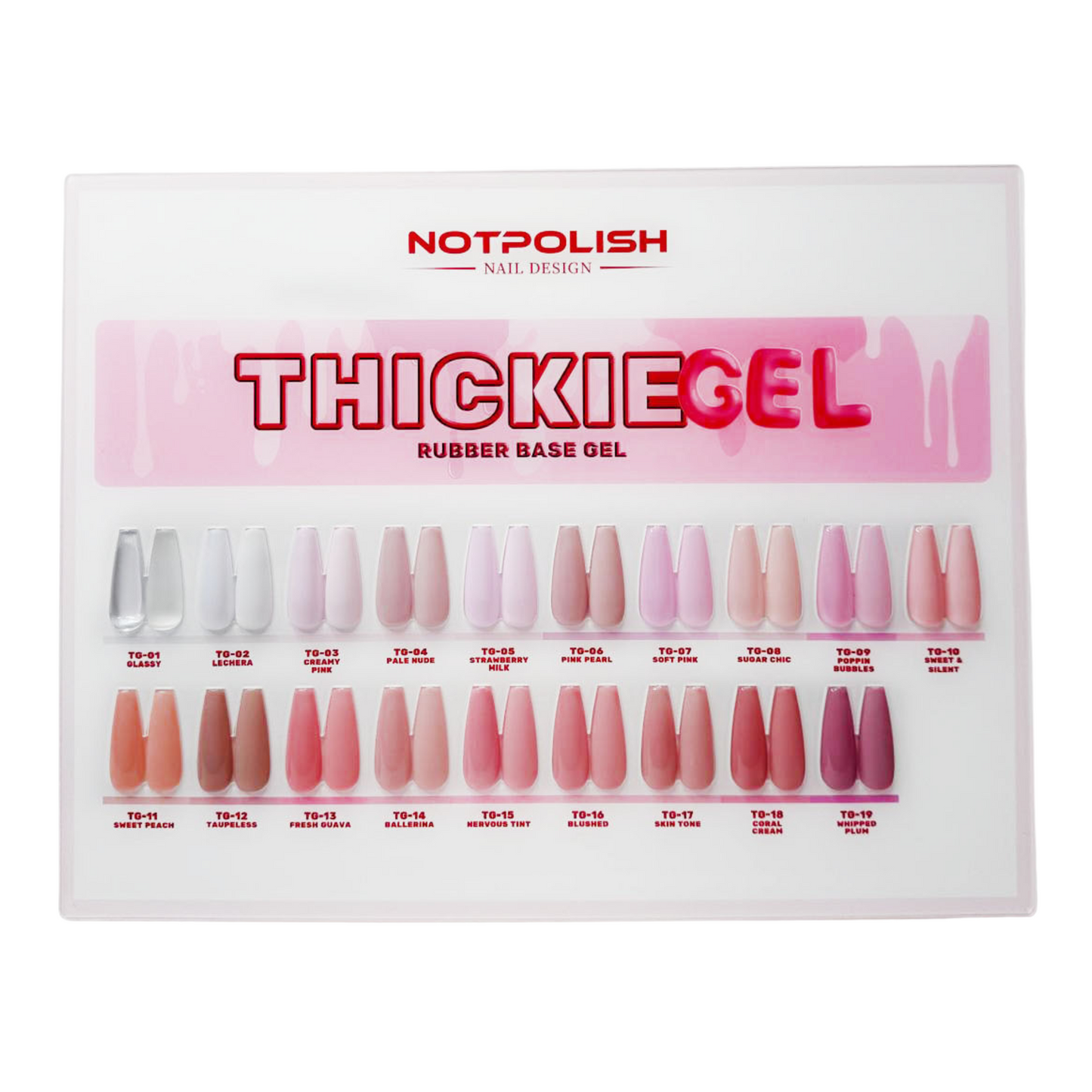 Notpolish Thickie Gel Full Collection - 19 Colors