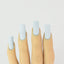 hands wearing OG107 Azure Gel & Polish Duo by Notpolish