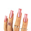 hands wearing OG173 Rose Sparkle Trio by Notpolish