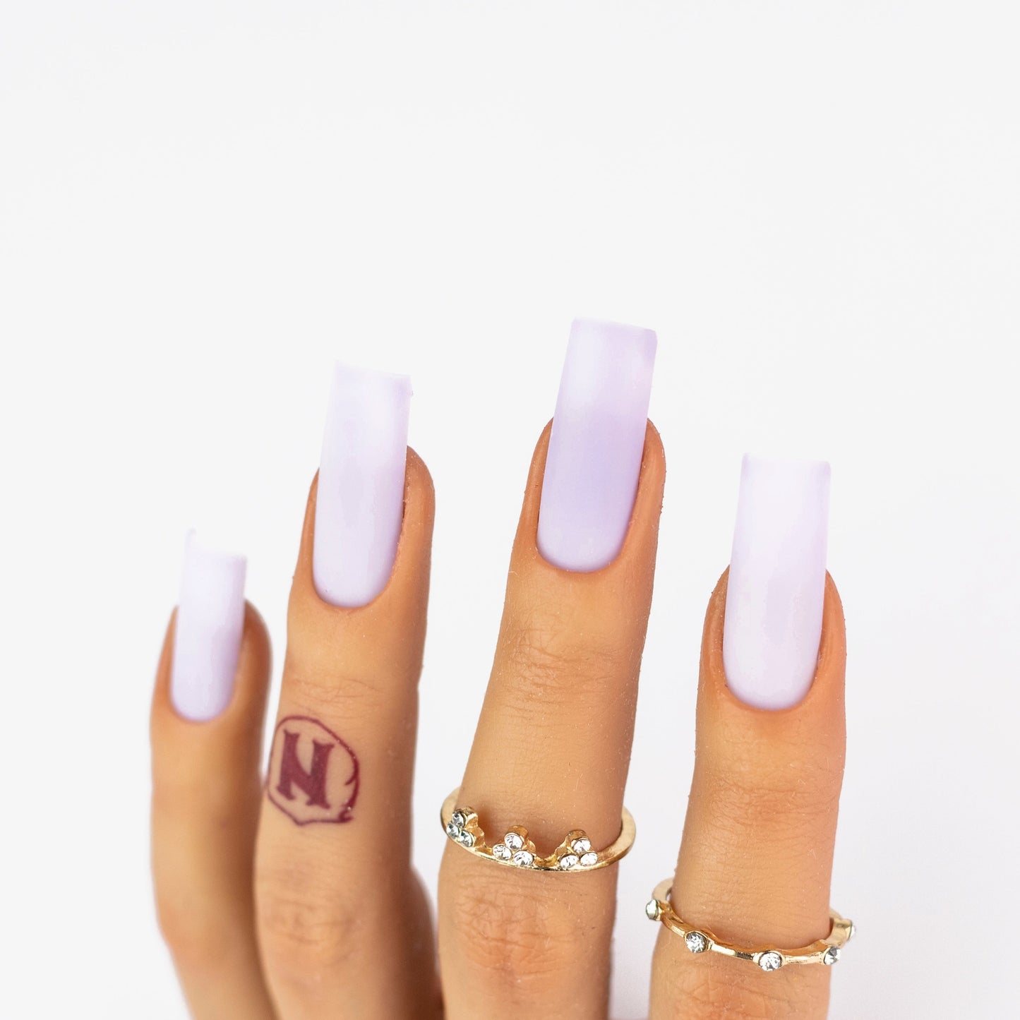 hands wearing OG187 I Lilac U A Lot Trio by Notpolish