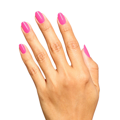 OPI Infinite Shine L209 Beat Goes Neon and On hand