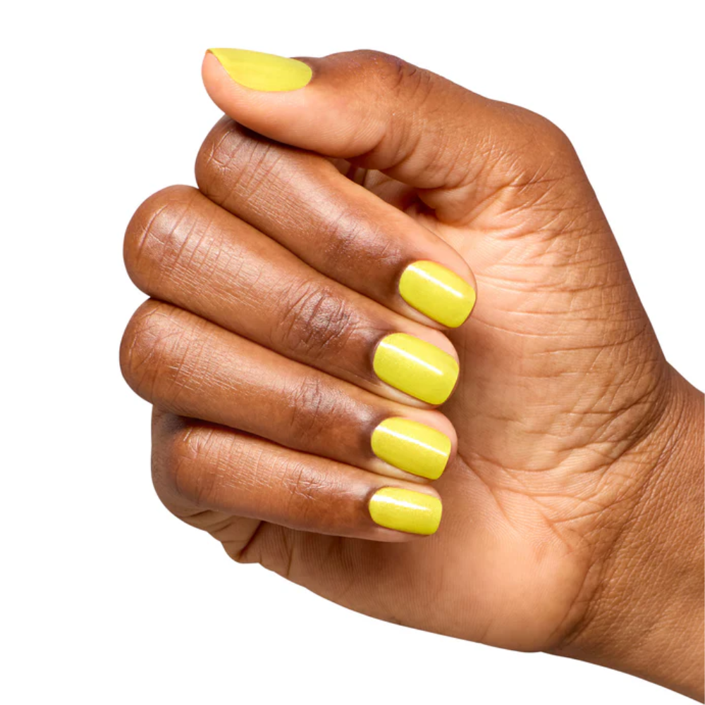 OPI Infinite Shine L213 Limon-yello! hand