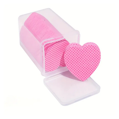 Pink Heart Lint Free Wipes 200pc