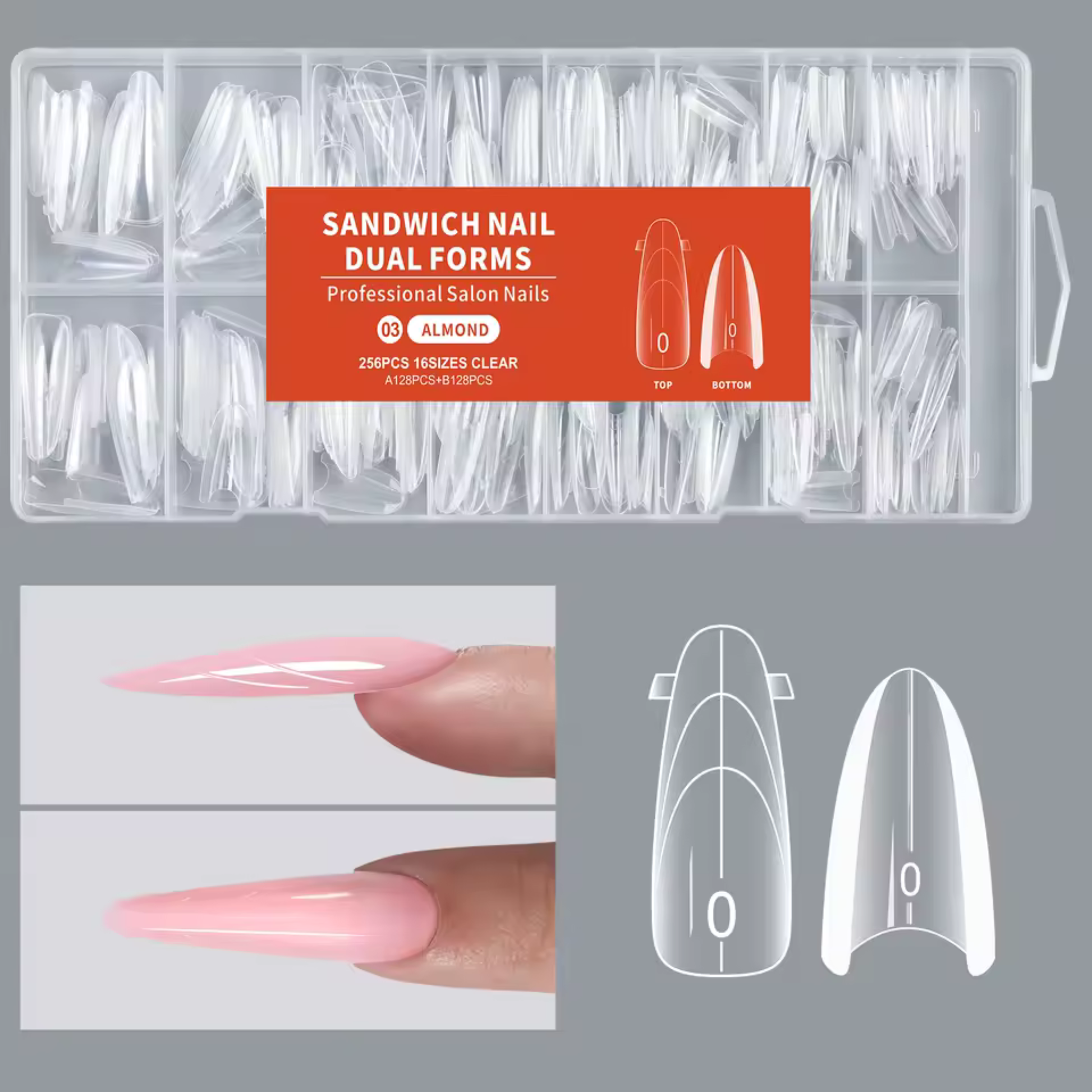 Poly Gel Sandwich Almond Dual Forms