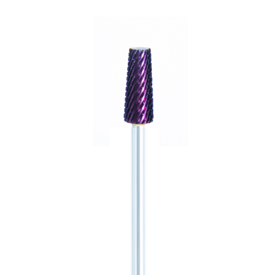 Cuticle Small Tapered Purple Carbide Bit with 3/32 Shaft