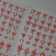 Nail Art Stickers - Red Pearl Bow (MJ5D-073) example