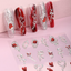 Red Ethereal Nail Art Stickers