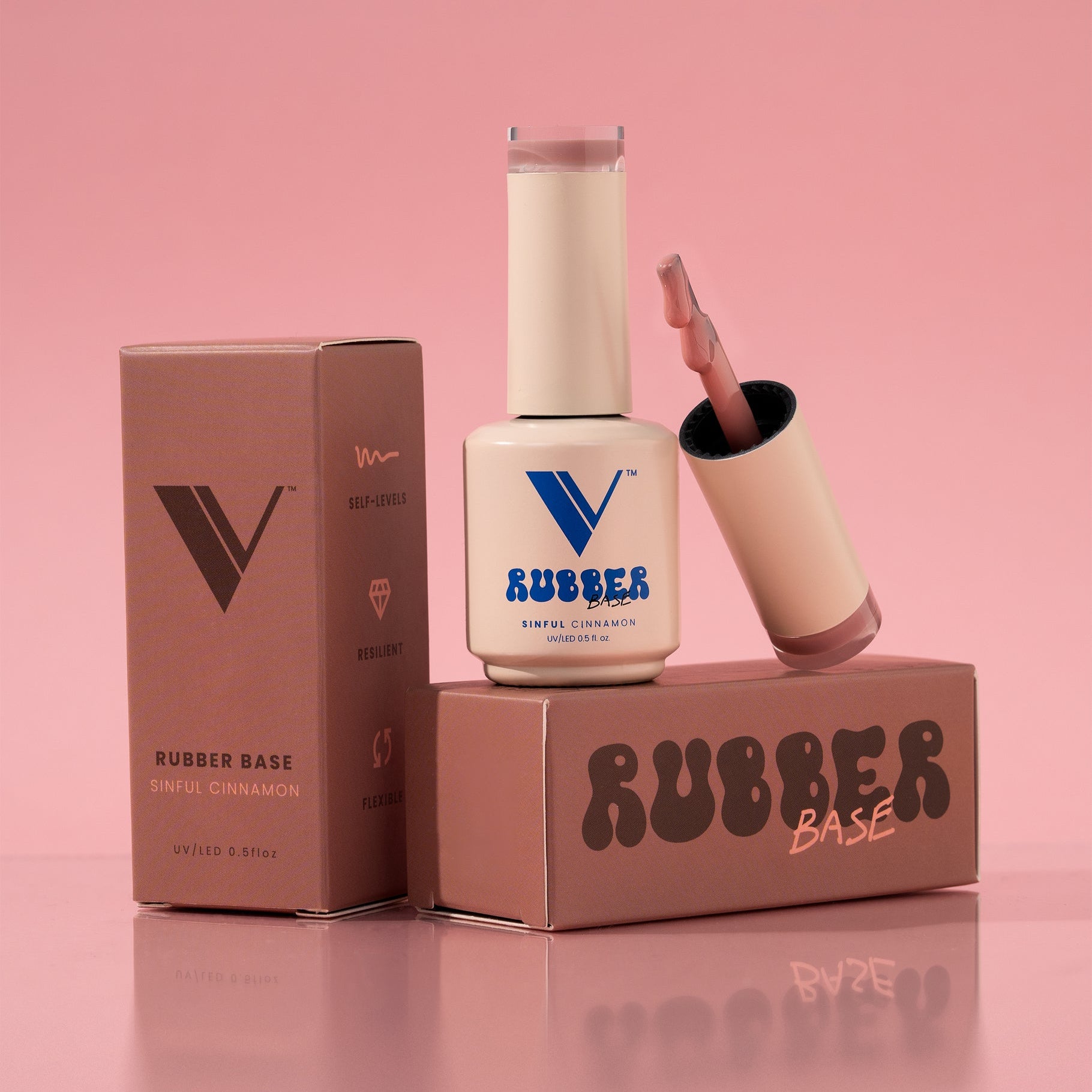 V Beauty Pure I Sinful Cinnamon Rubber Base