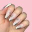 hands wearing Silver Fox Gel Pod Metallics by Kiara Sky