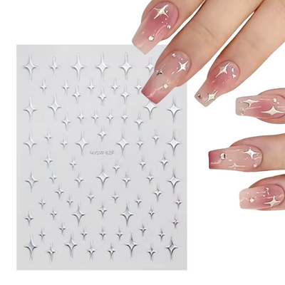 Silver Nail Stickers