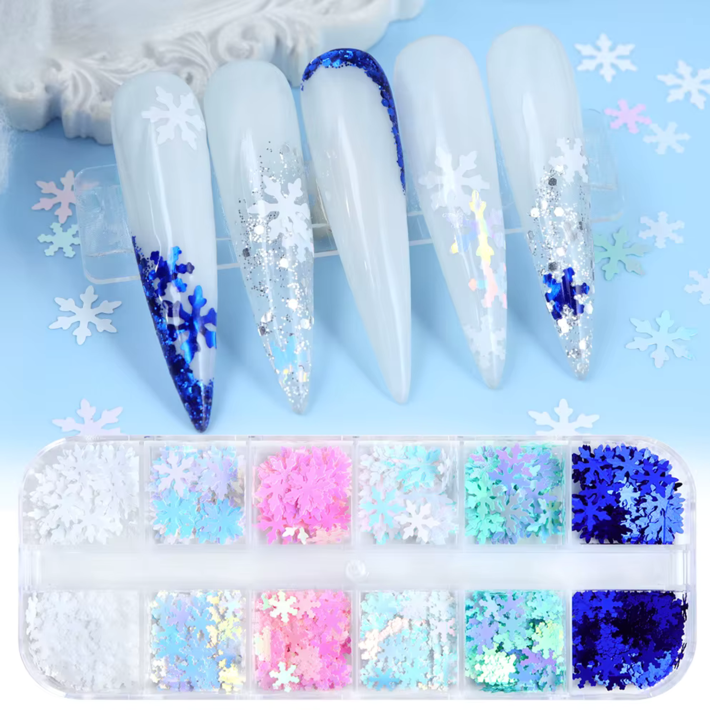 Snowflake Decals Nail Decorations
