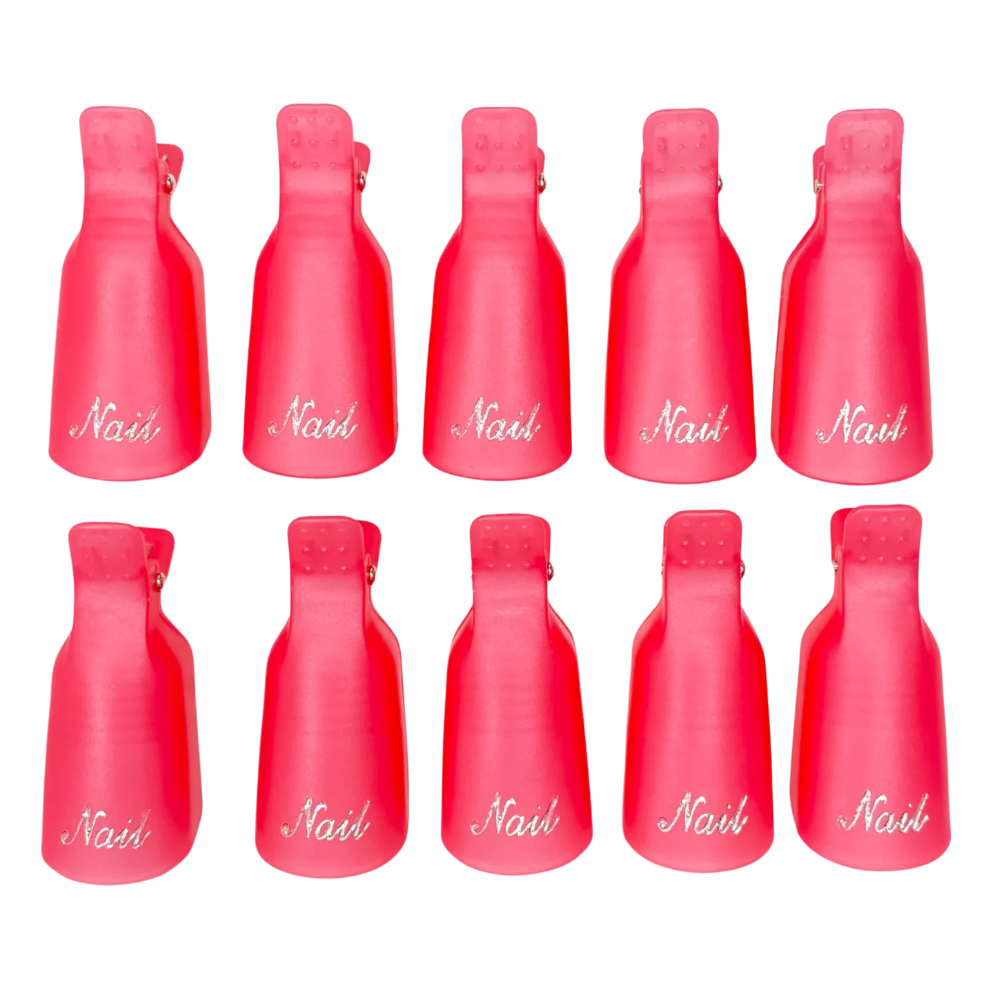 Soak Off Clips 10pc - Pink&nbsp;