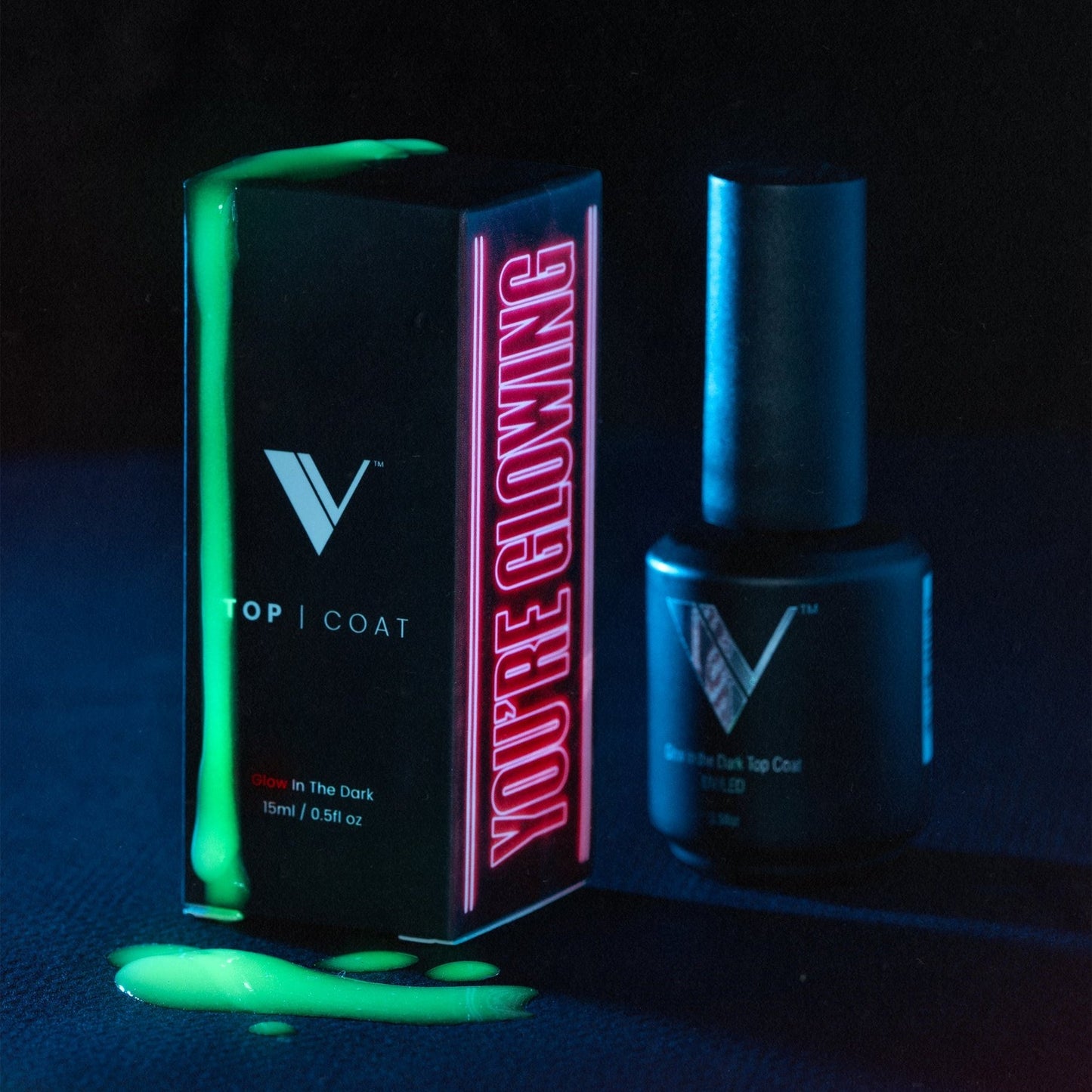 Glow In The Dark Top Coat by V Beauty Pure