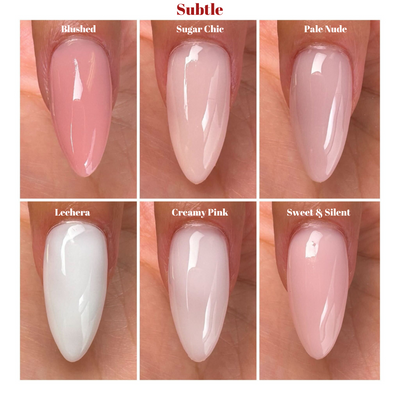 swatch of Notpolish Thickie Gel 'Subtle' 6pc Set