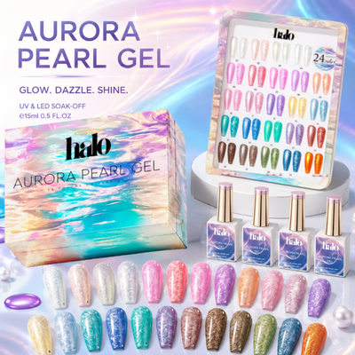 Halo Aurora Pearl Gel Collection - 24 Colors