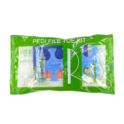 Red Nail Disposable Pedi (File Toe) Kit / PFTK