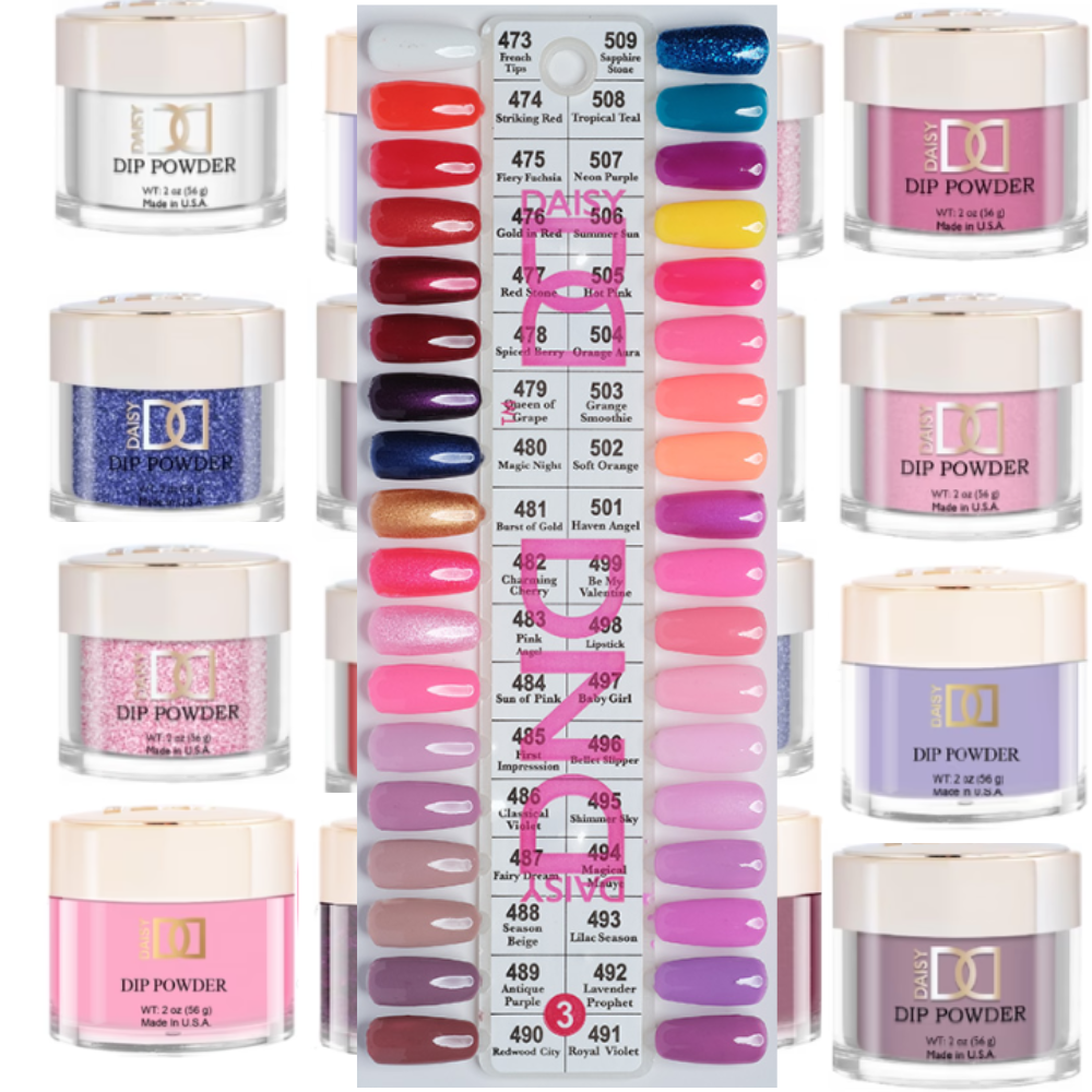 Professional DND Powder Swatch 3 Acrylic Color Displays