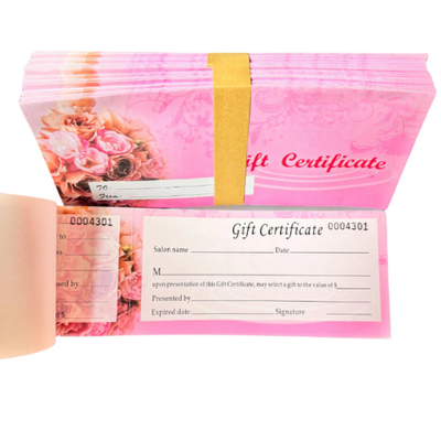 Gift Certificate w/ Envelope & Pen (Pink)