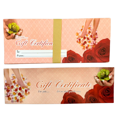 Gift Certificate w/ Envelope & Pen (Red)