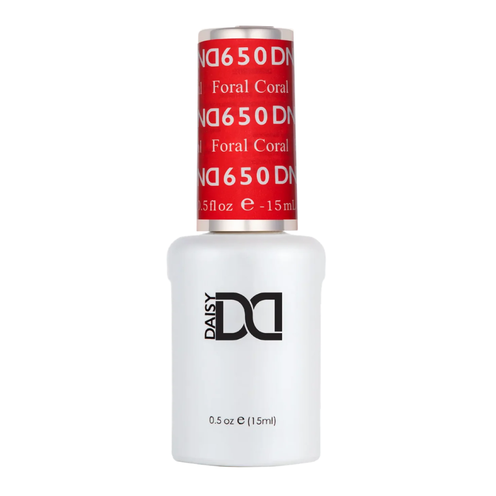 DND single gel polish 650 Floral Coral