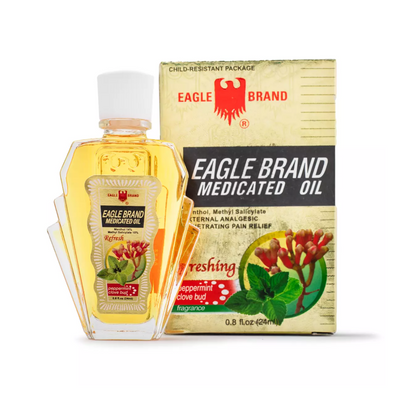 Peppermint Clove Bud Medicated Oil 24ml by Eagle Brand