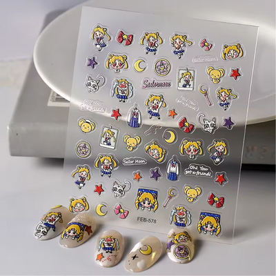 Sailor Moon Nail Stickers