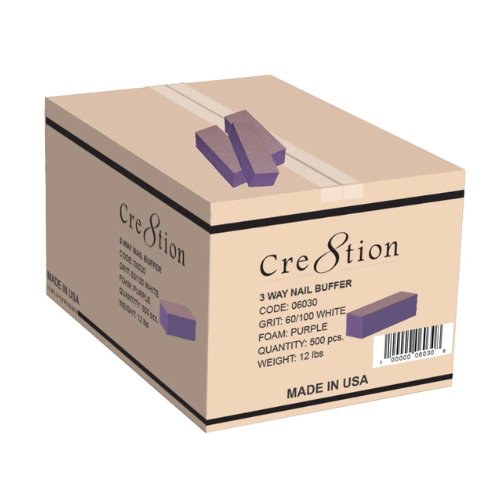 Purple/White 3-Way 60/100 Buffer Case by Cre8tion