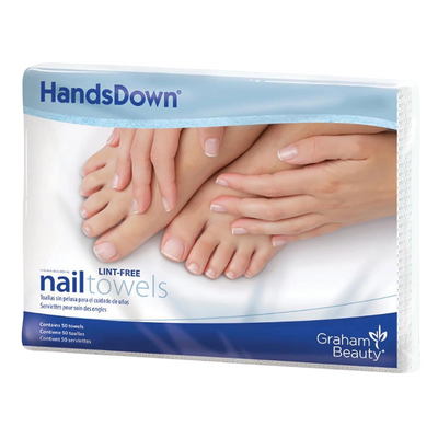 HandsDown Ultra Paper-Backed Nail Care Towels by Graham Beauty