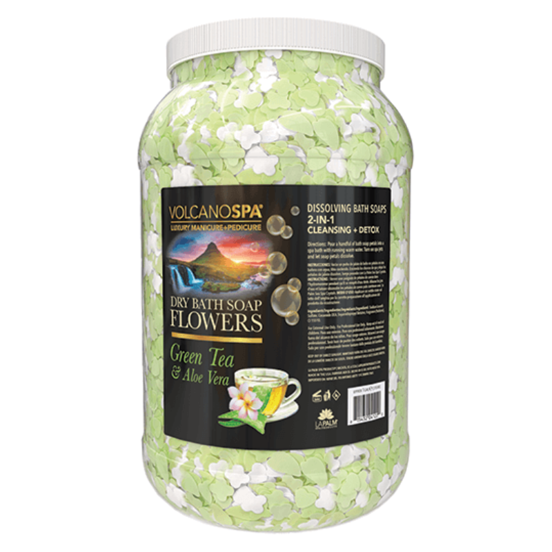 Green Tea Volcano Spa Flower Soap 1 Gallon by LaPalm