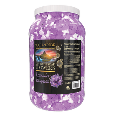 Lavender Volcano Spa Flower Soap 1 Gallon by Lapalm