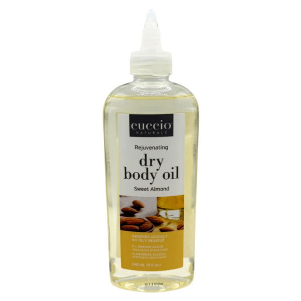 Sweet Almond Dry Body Oil 8oz by Cuccio At Nail Company
