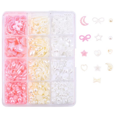 Cute Assorted Charms & Pearls 12pc 