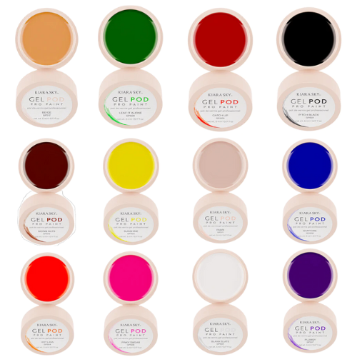 Swatch of Gel Pod Pro Paint 12pc Collection by Kiara Sky