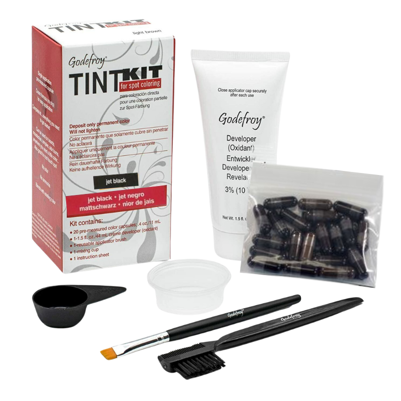 Jet Black Eyebrow Tint Kit by Godefroy