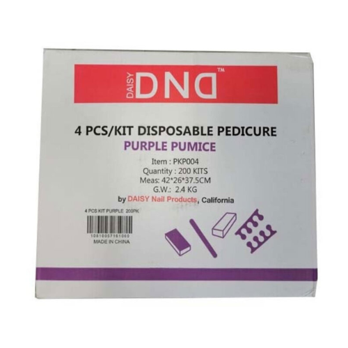 Disposable Pedicure Kit Purple Case by DND