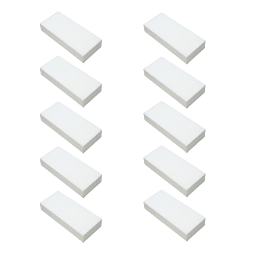 White 80/100 2-way Slim Buffers 10pk