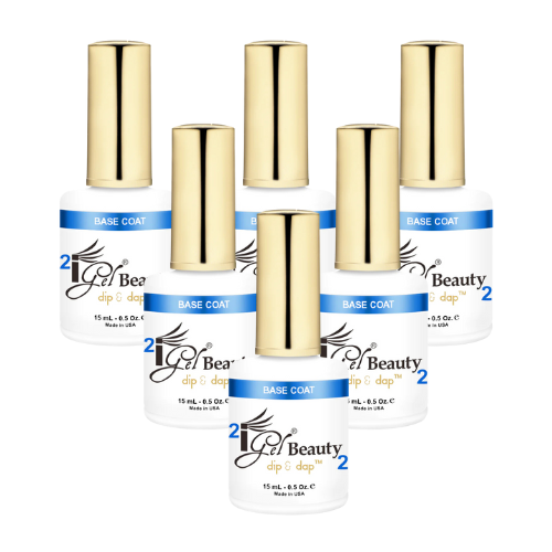 #2 Base Dip Essentials 0.5oz 6 Pack by iGel Beauty