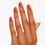 hands wearing V30 Gimme A Lido Kiss Intelli-Gel Duo by OPI