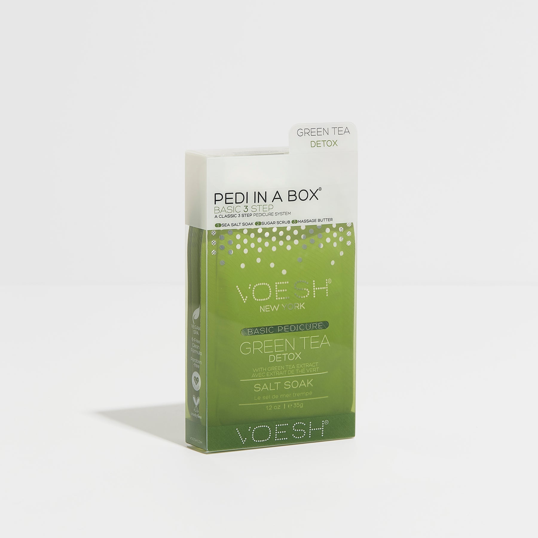 Green Tea Detox 3 Step Pedi In A Box By Voesh