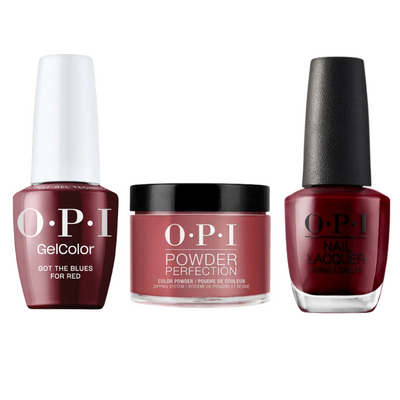 W52 Got The Blues For Red Intelli-Gel Trio by OPI