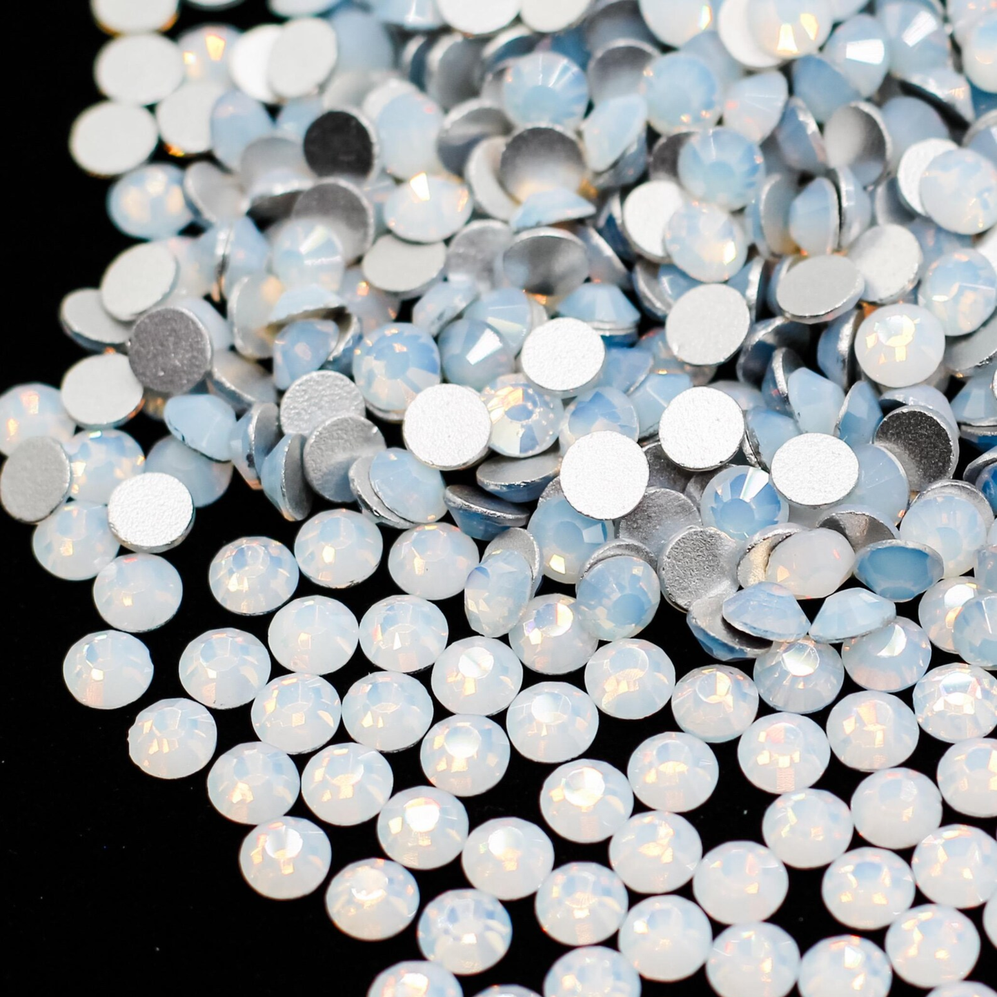 Mixed Crystal Flatback Assorted Pack - White Opal
