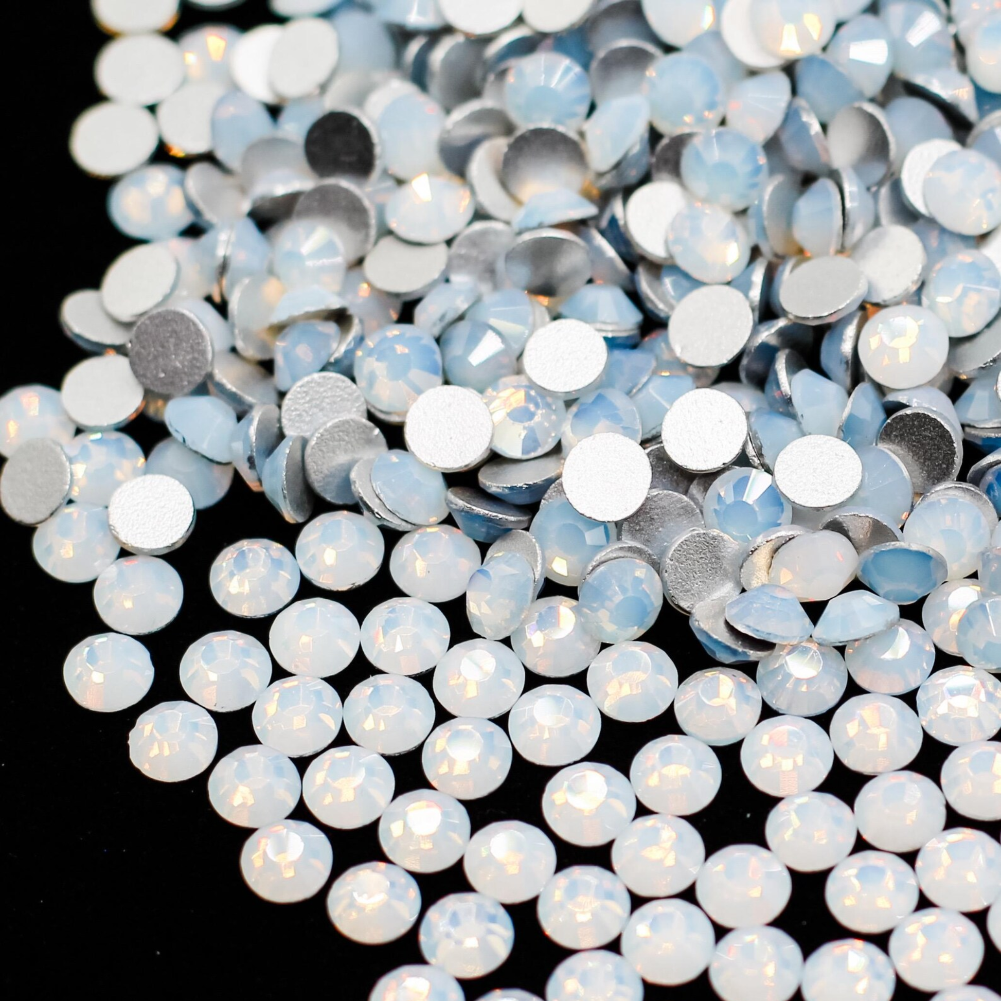Mixed Crystal Flatback Assorted Pack - White Opal